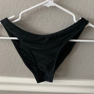 Pain black bikini bottoms
